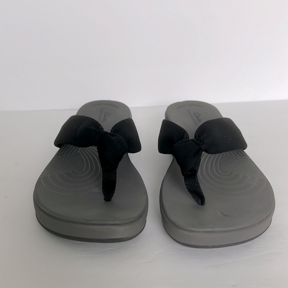 Clarks Women Cloudsteppers Arla Glison Ortholite Sandals Thong Shoes Size 12 New - Picture 7 of 11